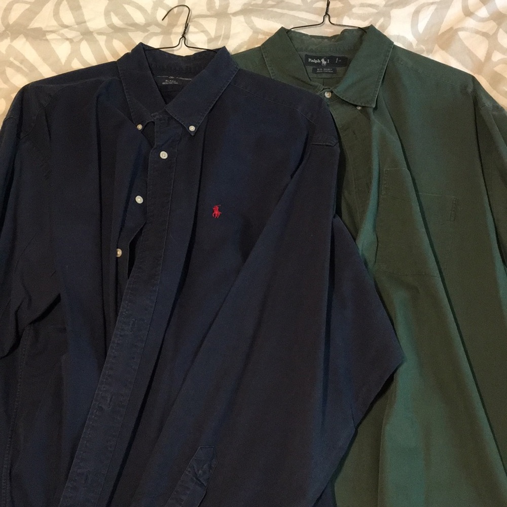 Set of 2 Ralph Lauren 100% Cotton Button Down